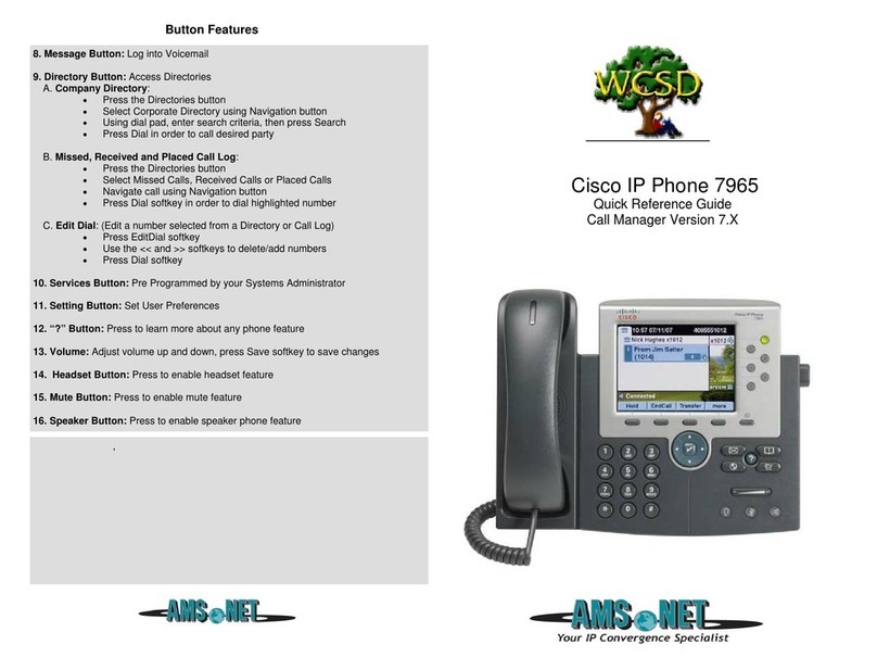 Cisco 7965 User manual