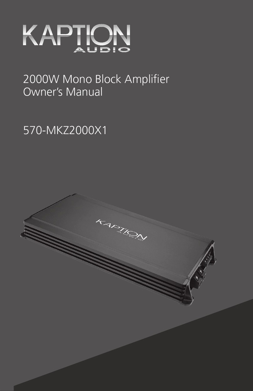 Kaption Audio 570-MKZ2000X1 User manual