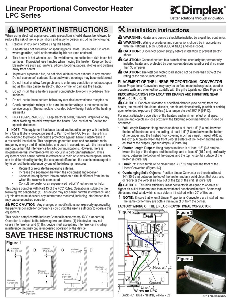 Dimplex LPC Series User manual