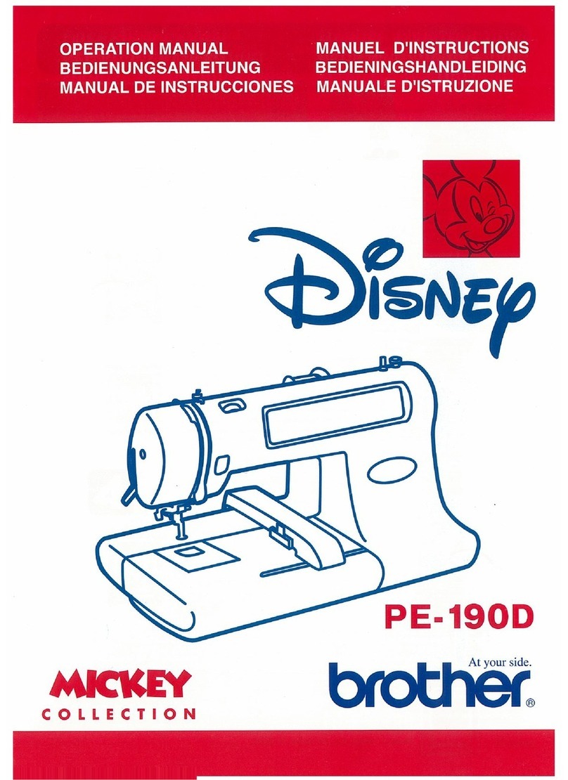 Brother PE-190D User manual Brother PE-190D User manual