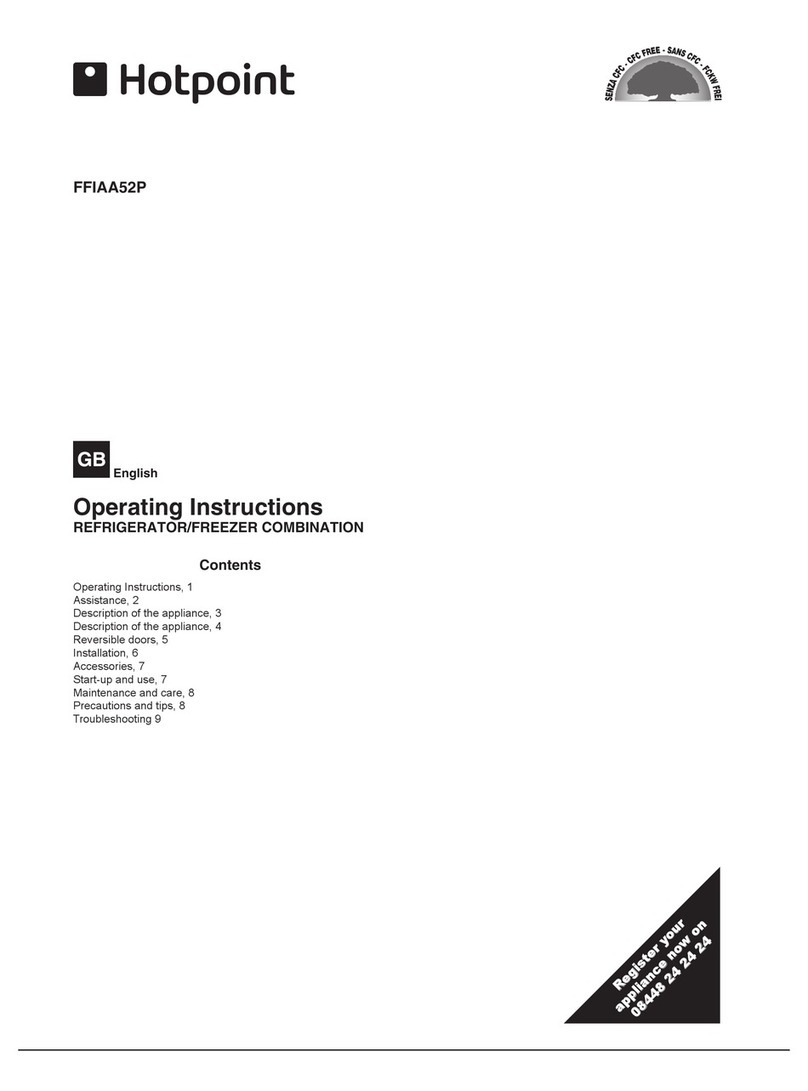 Hotpoint FFIAA52P User manual