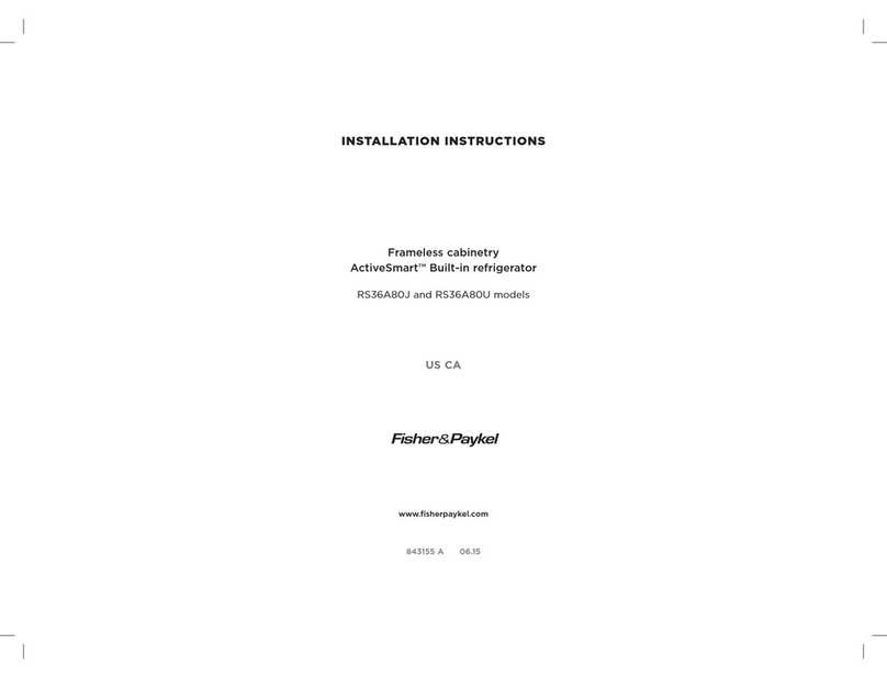 Fisher & Paykel RS36A80J installation instructions