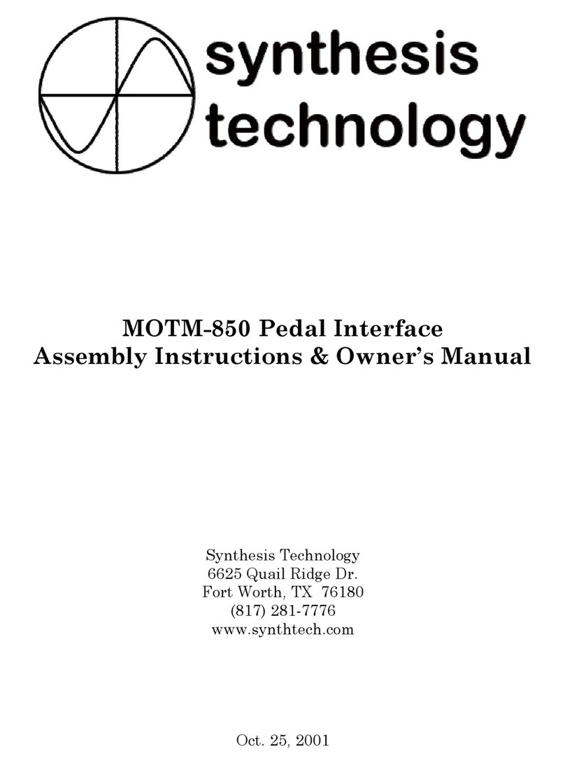 Synthesis Technology MOTM-850 owner's manual