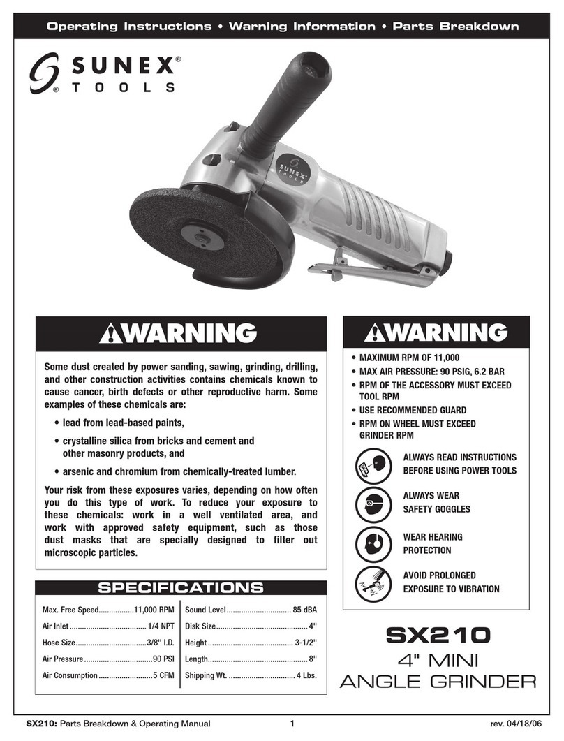 Sunex Tools SX210 operating instructions