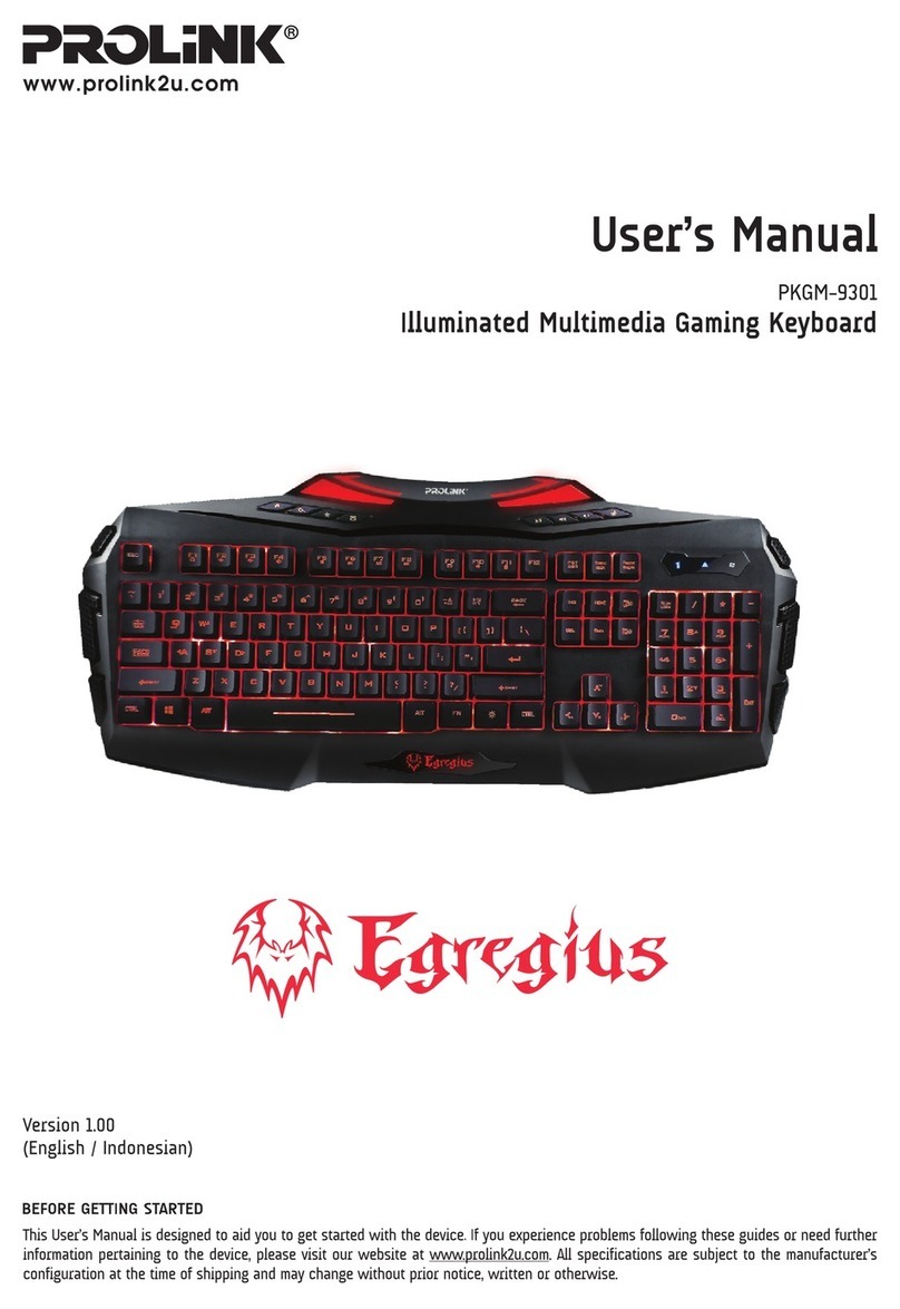 PROLiNK PKGM-9301 Egregius user manual