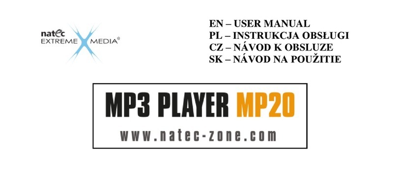 NATEC EXTREME MEDIA MP20 user manual