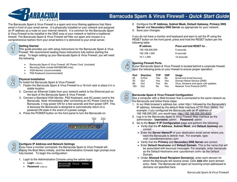 Barracuda QSG 4.X quick start guide