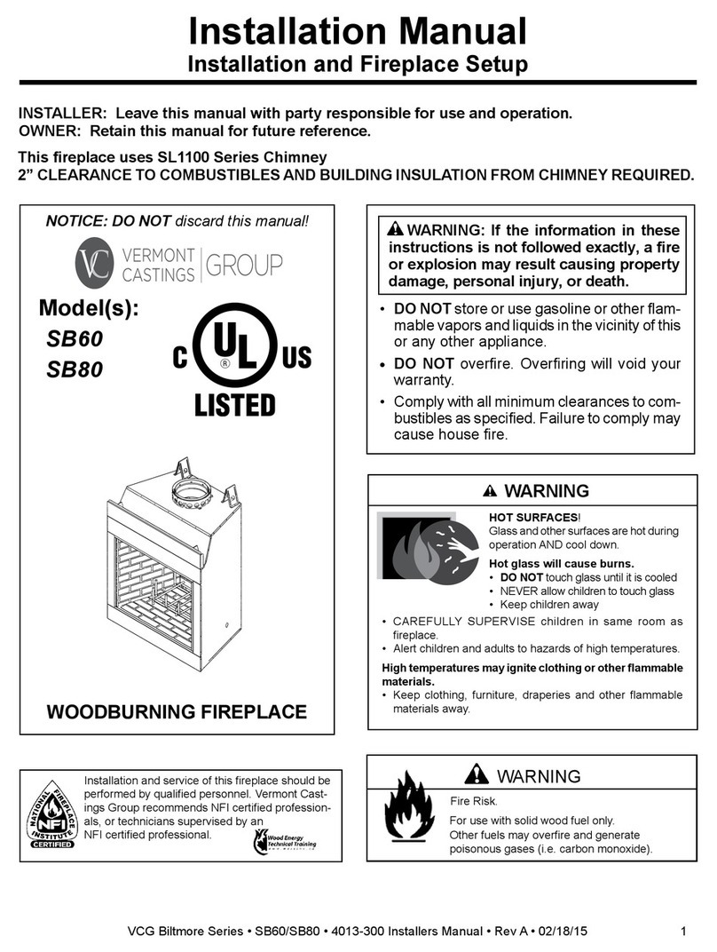 Vermont Castings SB60 installation manual Vermont Castings SB60 installation manual