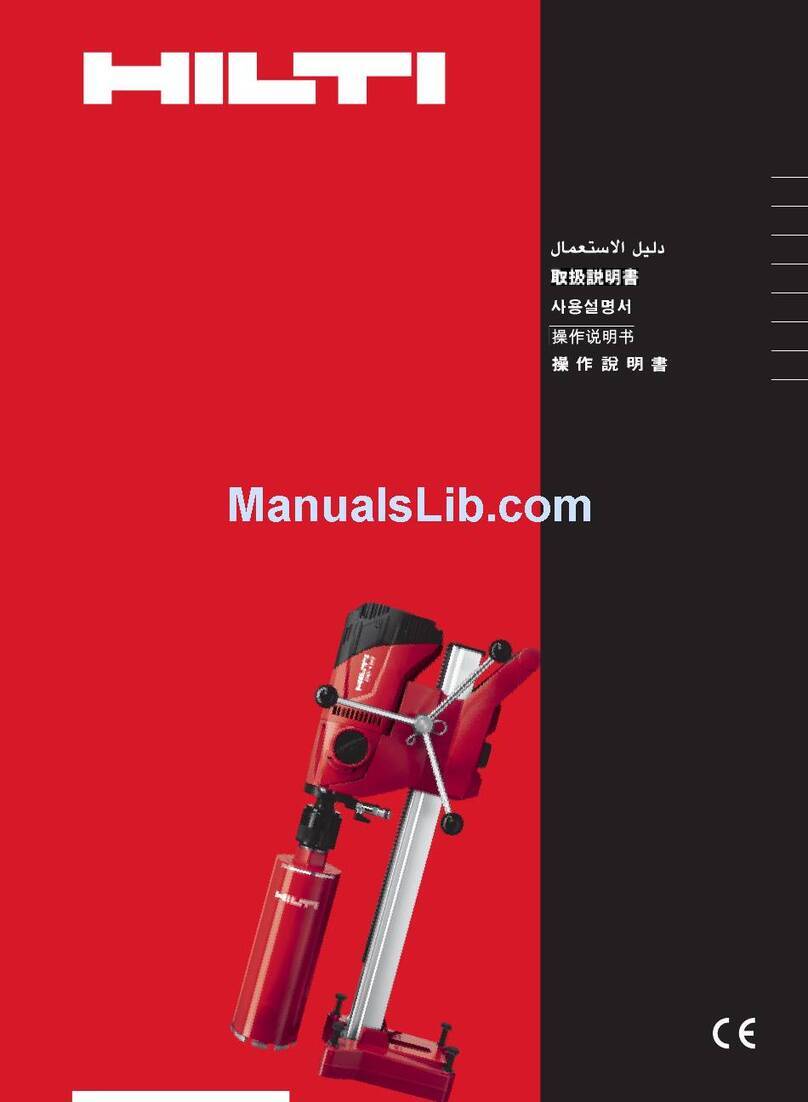 Hilti DD 120 operating instructions