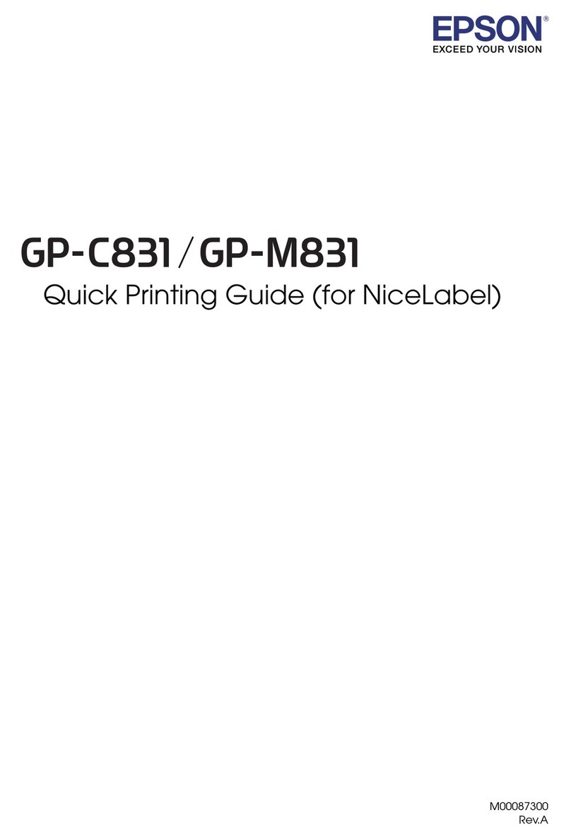 Epson GP-C831 Operator's manual