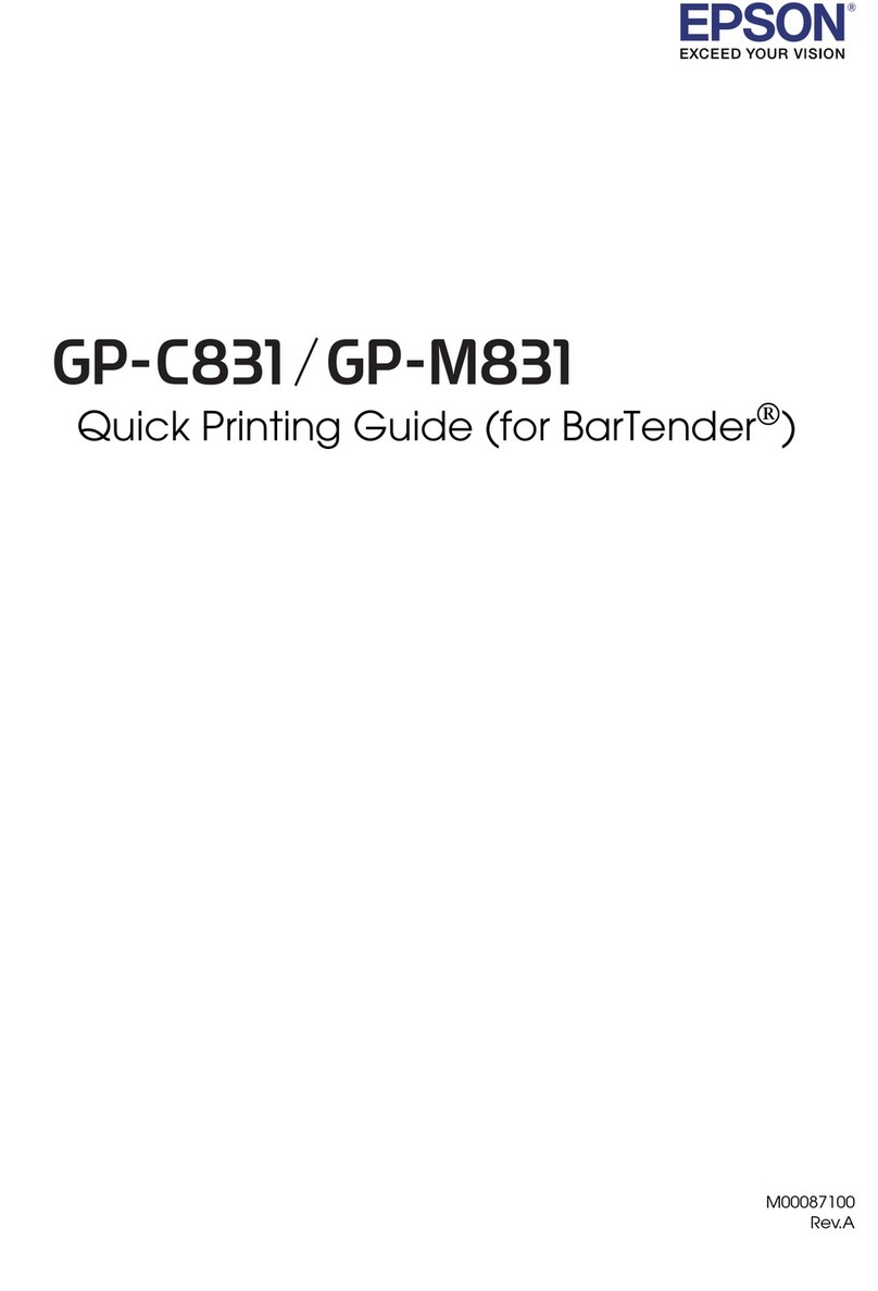 Epson GP-C831 Operator's manual