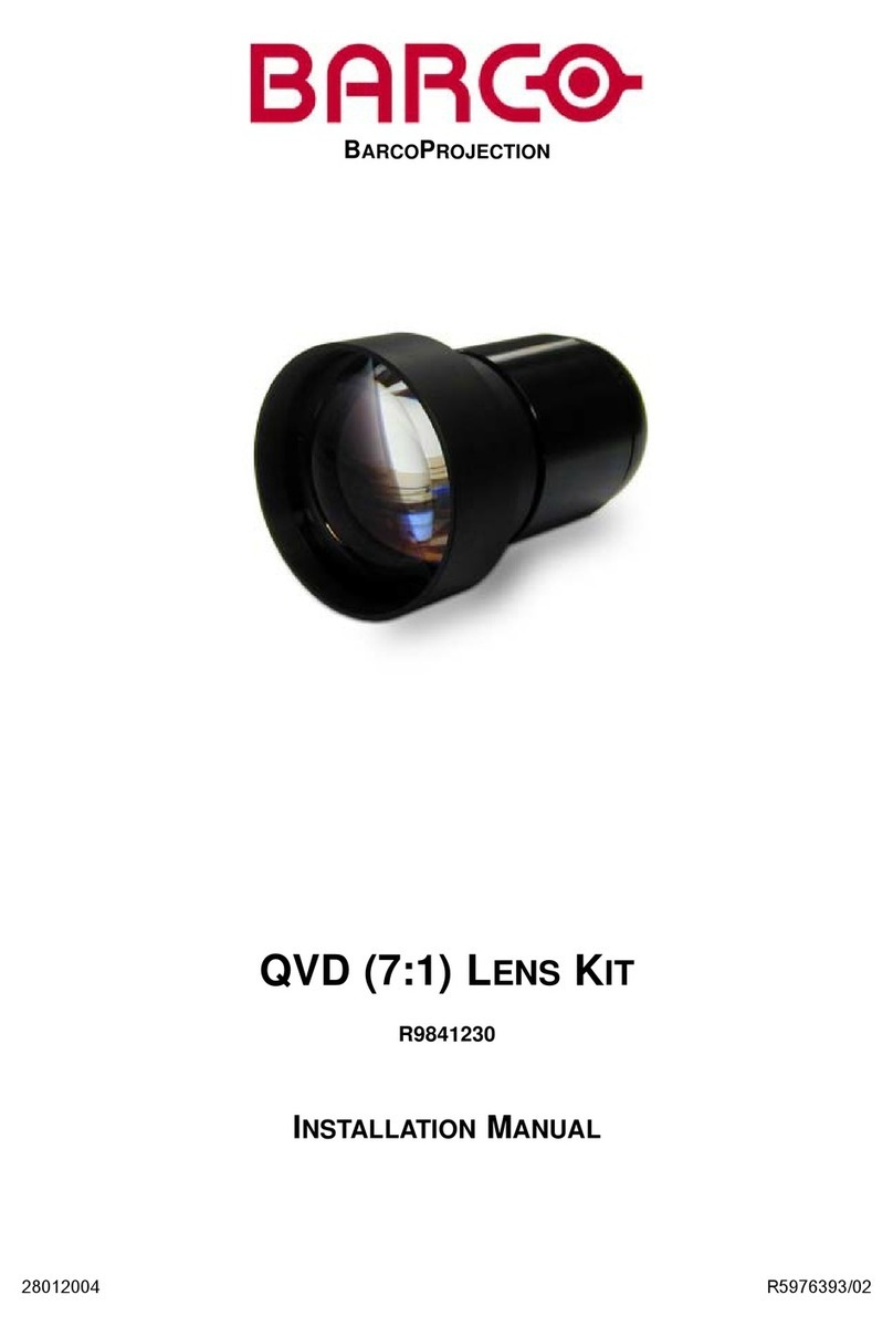 Barco QVD (7:1) installation manual