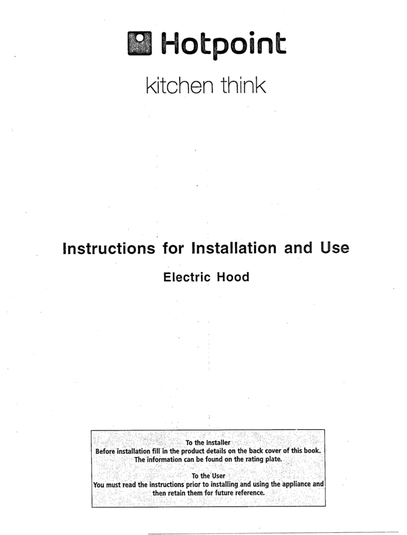 Hotpoint HL60X User manual