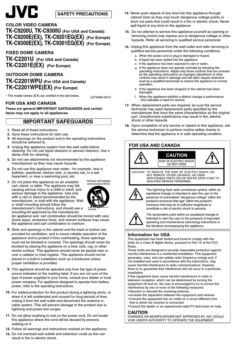 JVC SuperLoLux TK-C9200U User manual