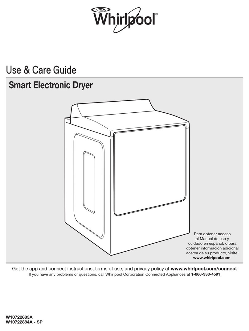 Whirlpool WED8700EC Use & care guide
