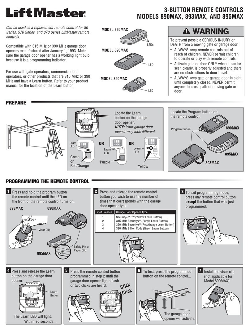Chamberlain 890MAX user guide