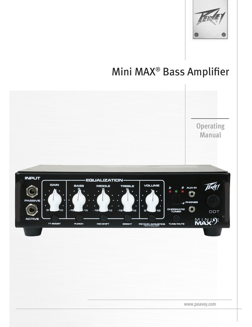 Peavey Mini MAX User manual