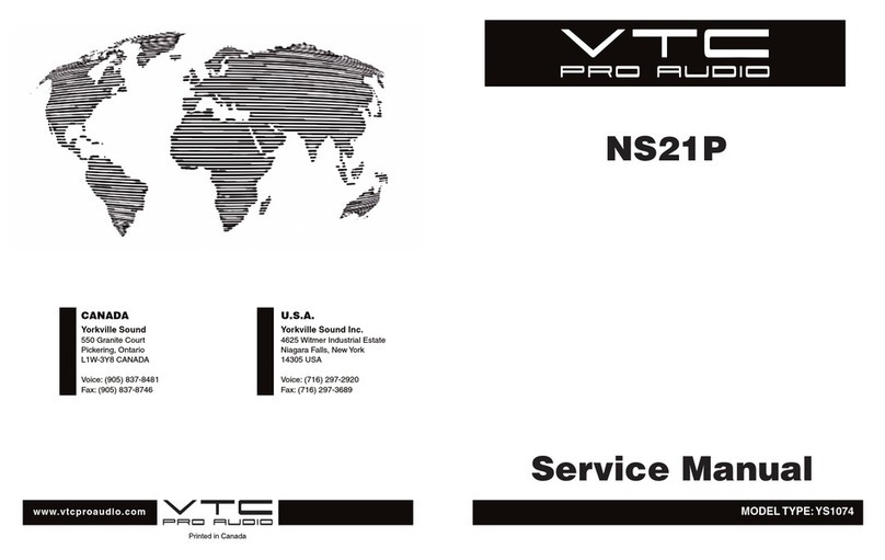 VTC Pro Audio Inception NS21P User manual