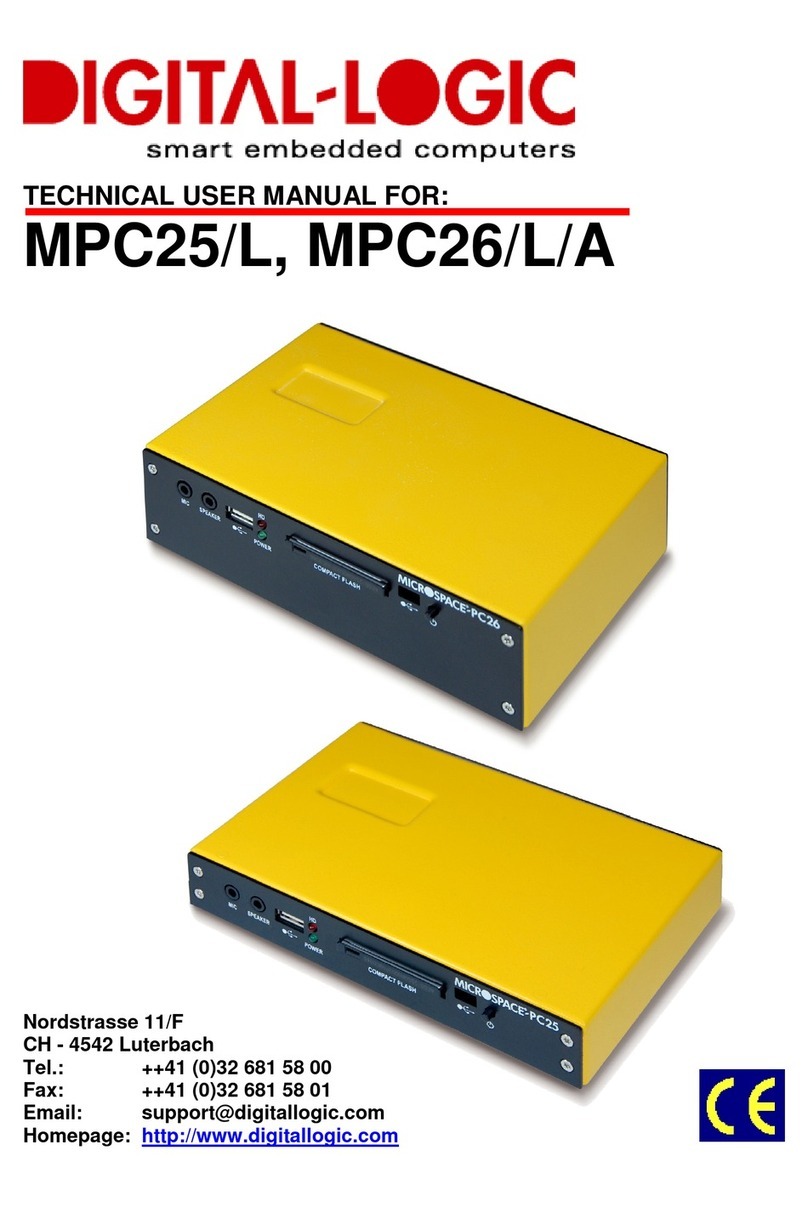 DIGITAL-LOGIC MPC25/L Technical  user's manual