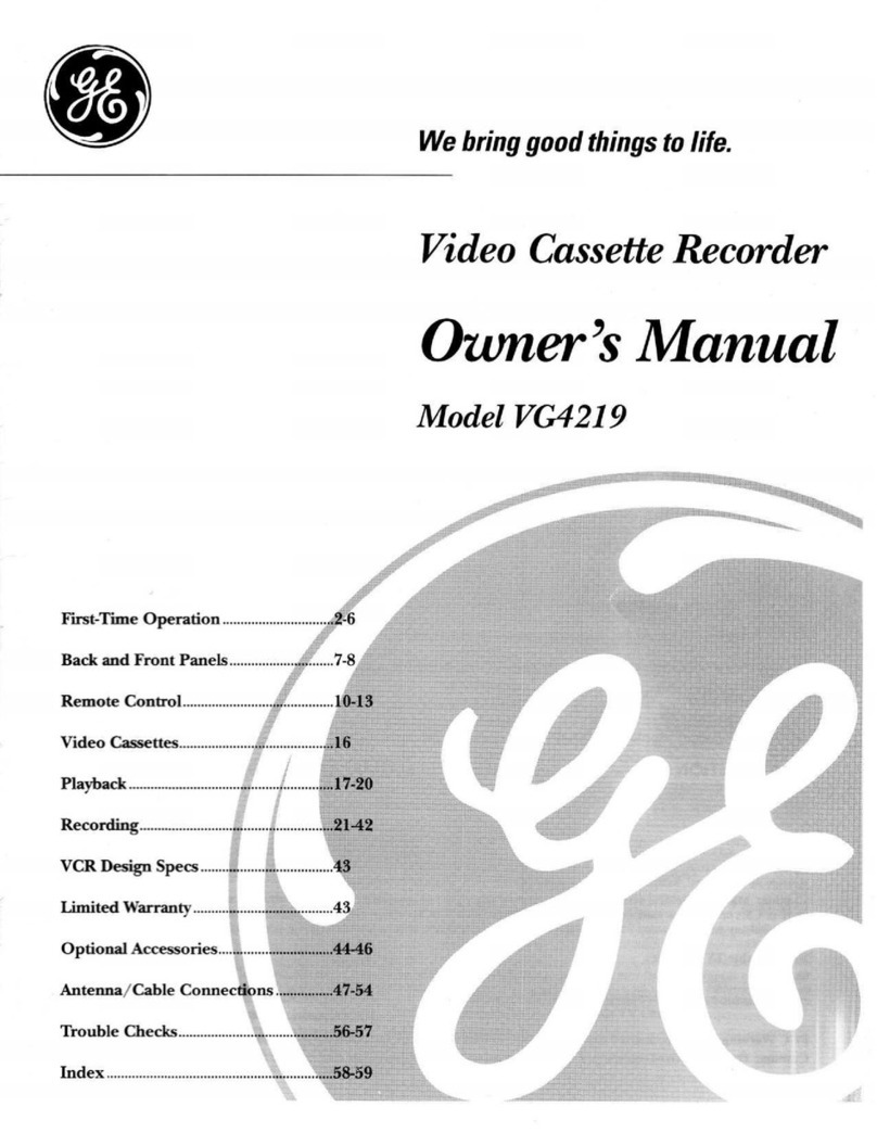 GE VG4219 User manual