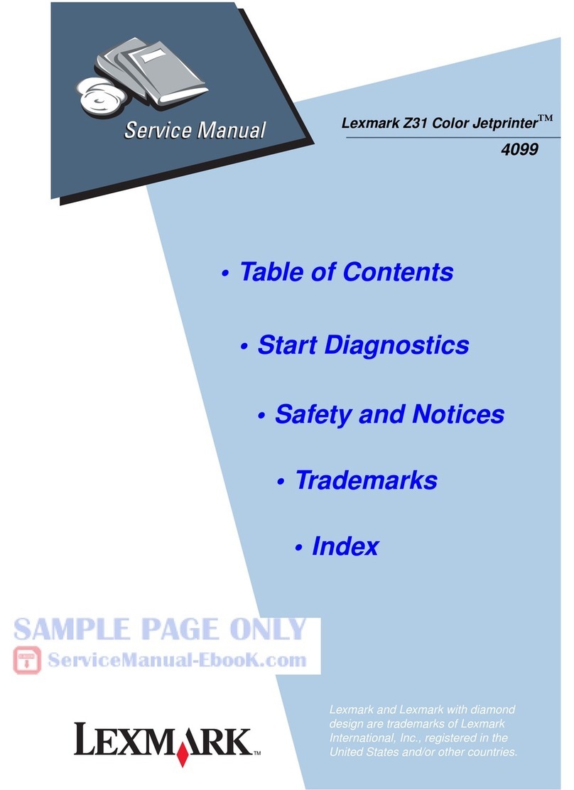 Lexmark Z31 Color Jetprinter User manual