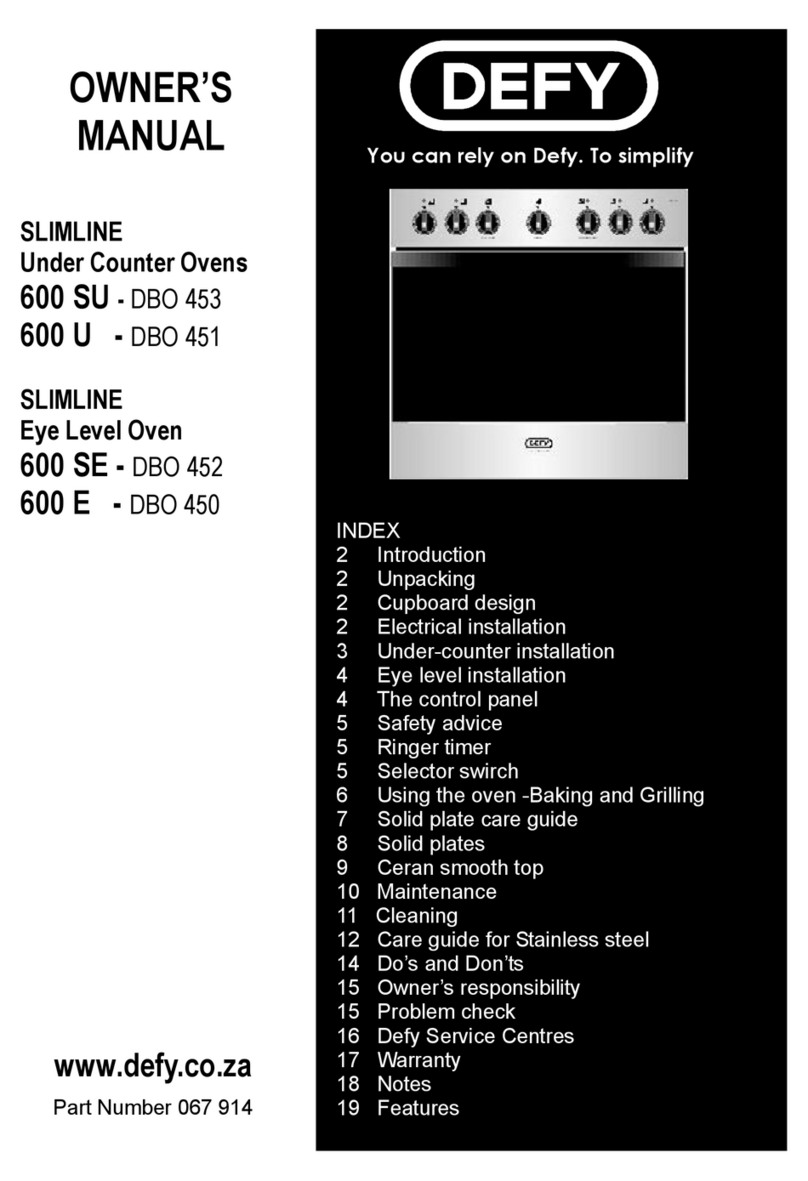 Defy 600 SU User manual