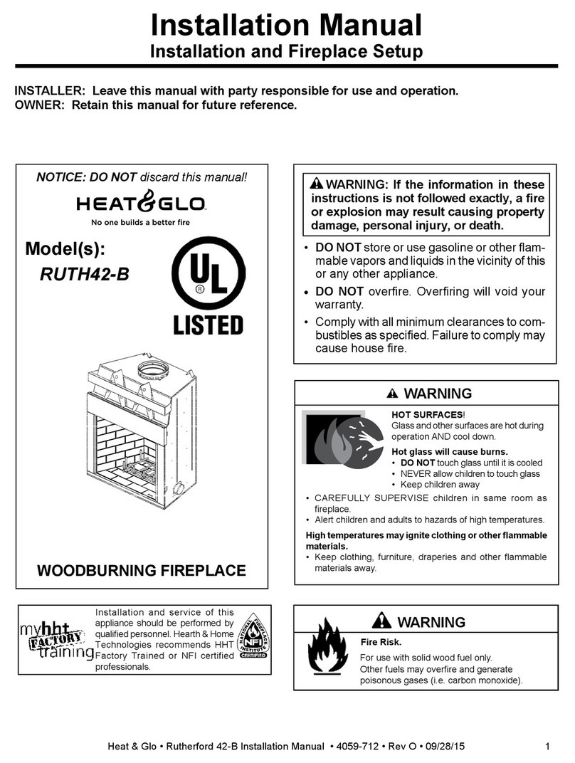 Heat & Glo RUTH42-B installation manual
