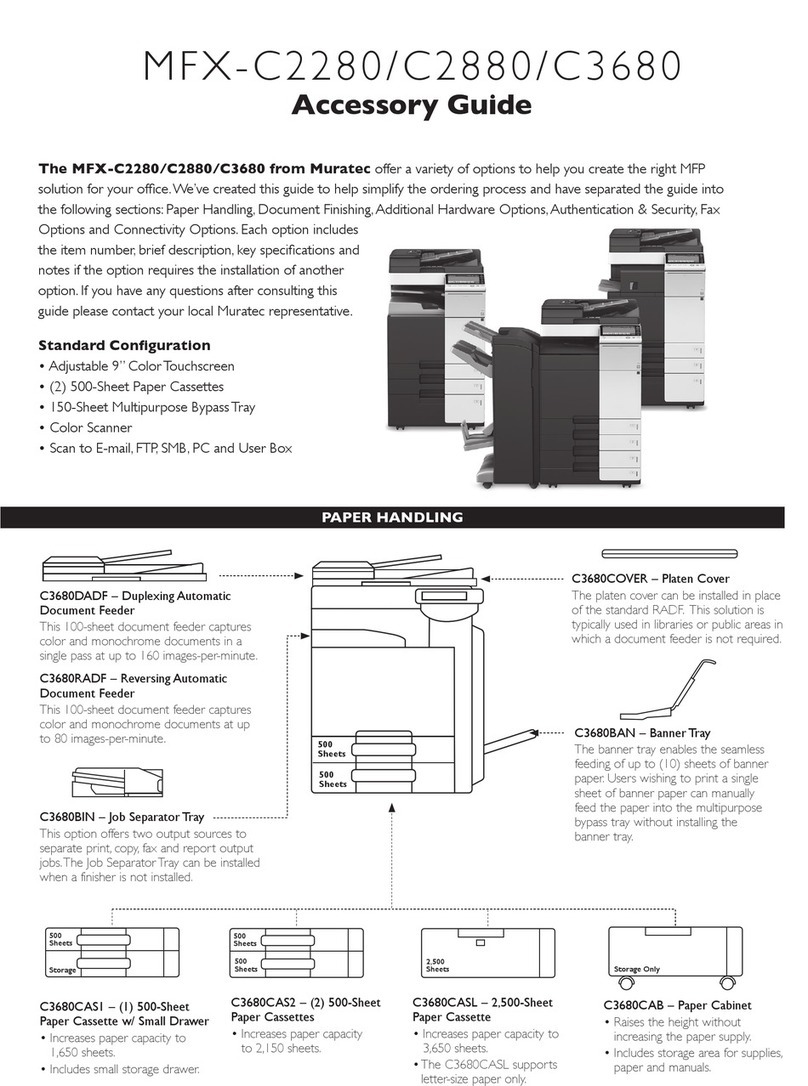 Muratec MFX-C2280 Accessory guide