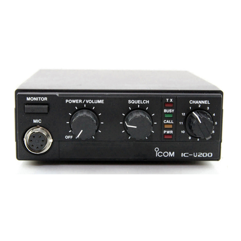 Icom IC-V200 instruction manual