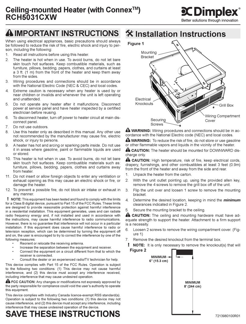 Dimplex RCH5031CXW User manual