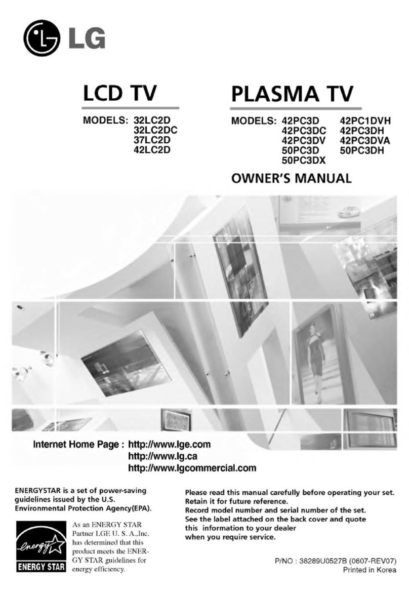 LG 32LC2D Series User manual