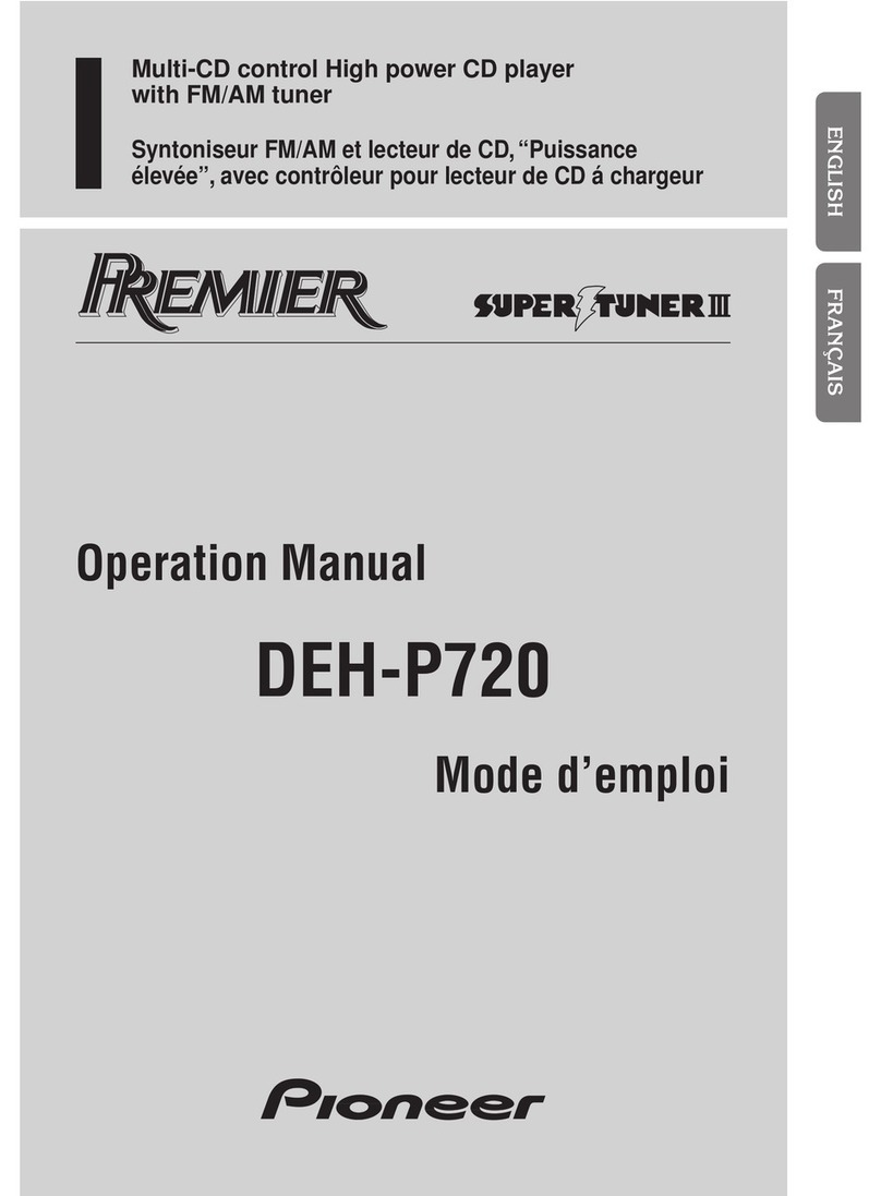 Pioneer DEH-P720 Operation manual