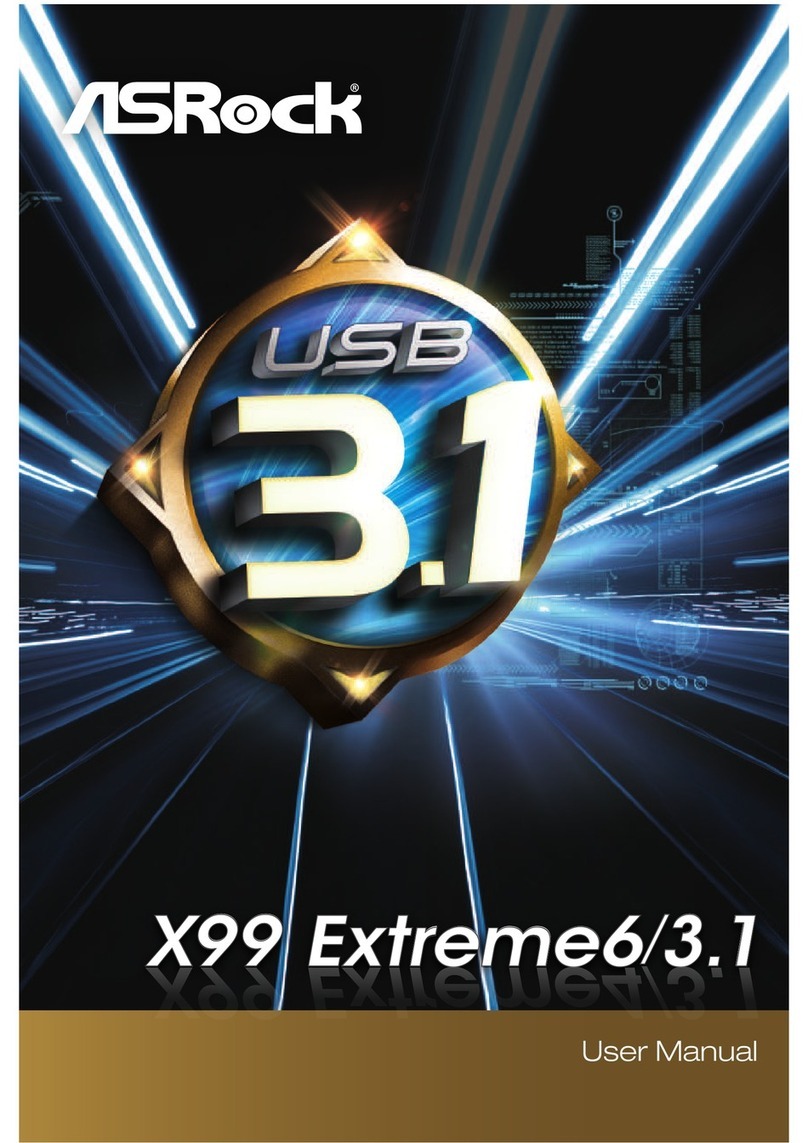 ASROCK X99 Extreme6/3.1 User manual