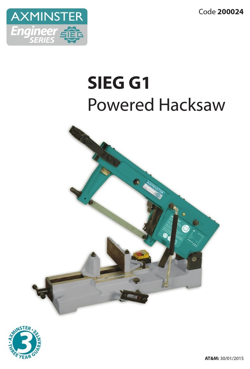 Axminster SIEG G1 Engineer Series User manual