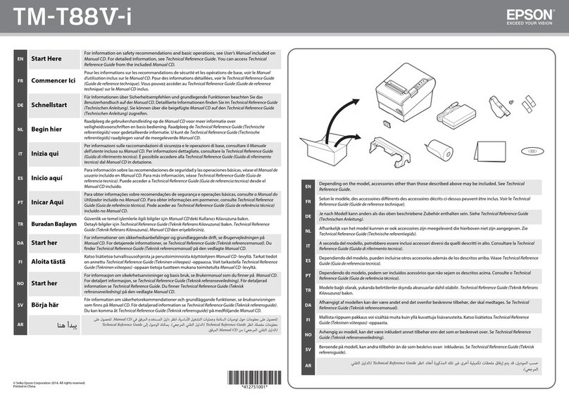 Epson TM-T88V-i User manual
