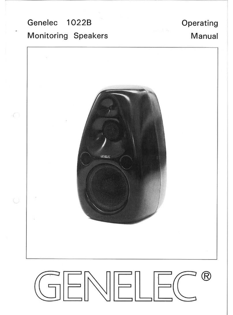 Genelec 1022B User manual