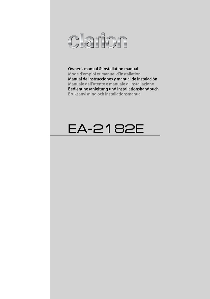 Clarion EA-2182E Operating instructions
