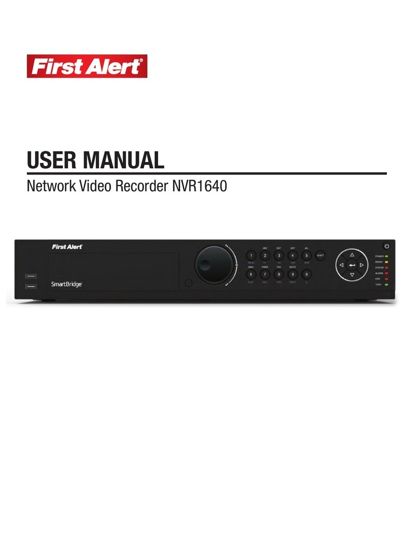 First Alert NVR1640 user manual First Alert NVR1640 user manual
