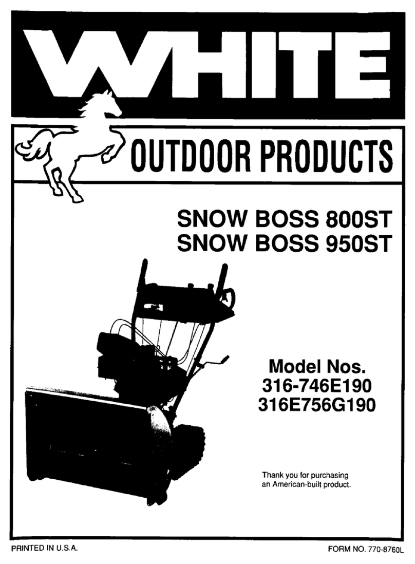 White Snow Boss 800ST manual