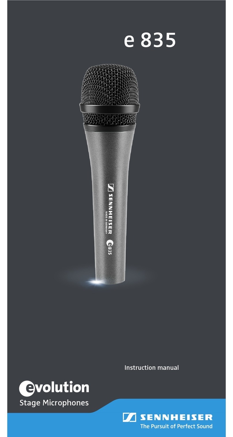 Sennheiser Evolution E 835 instruction manual