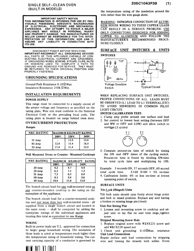 GE JKP16G0J3BG User manual GE JKP16G0J3BG User manual