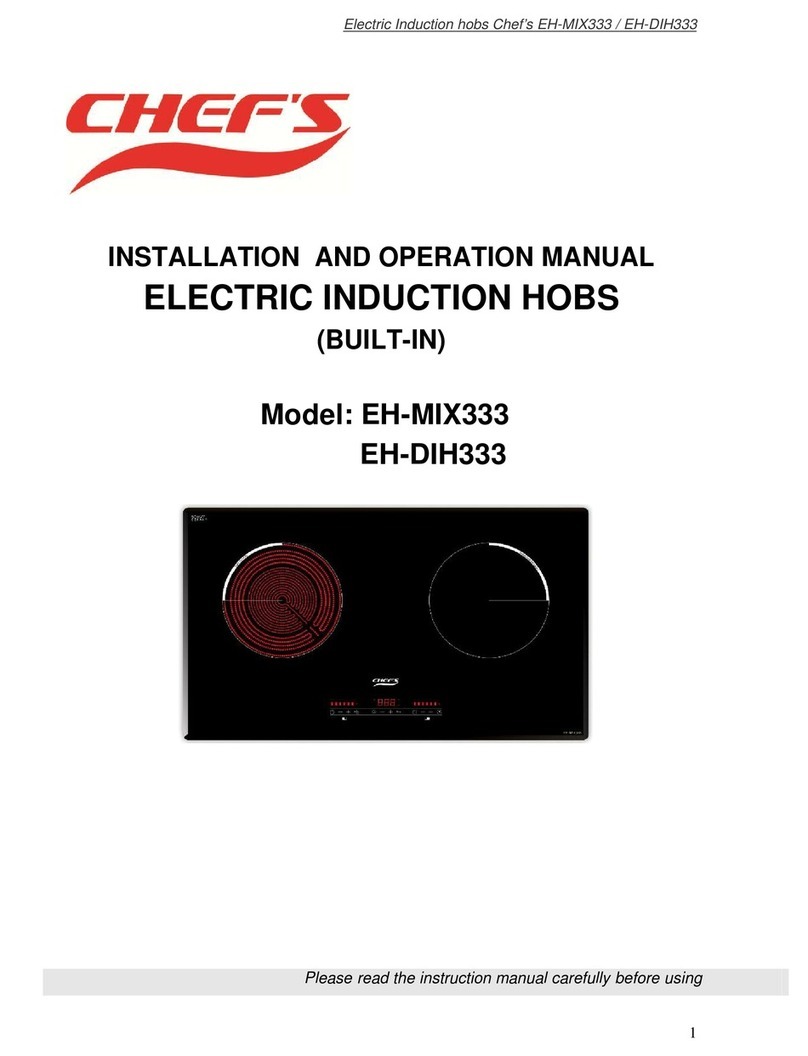 Chef's EH-MIX333 Installation and operation manual