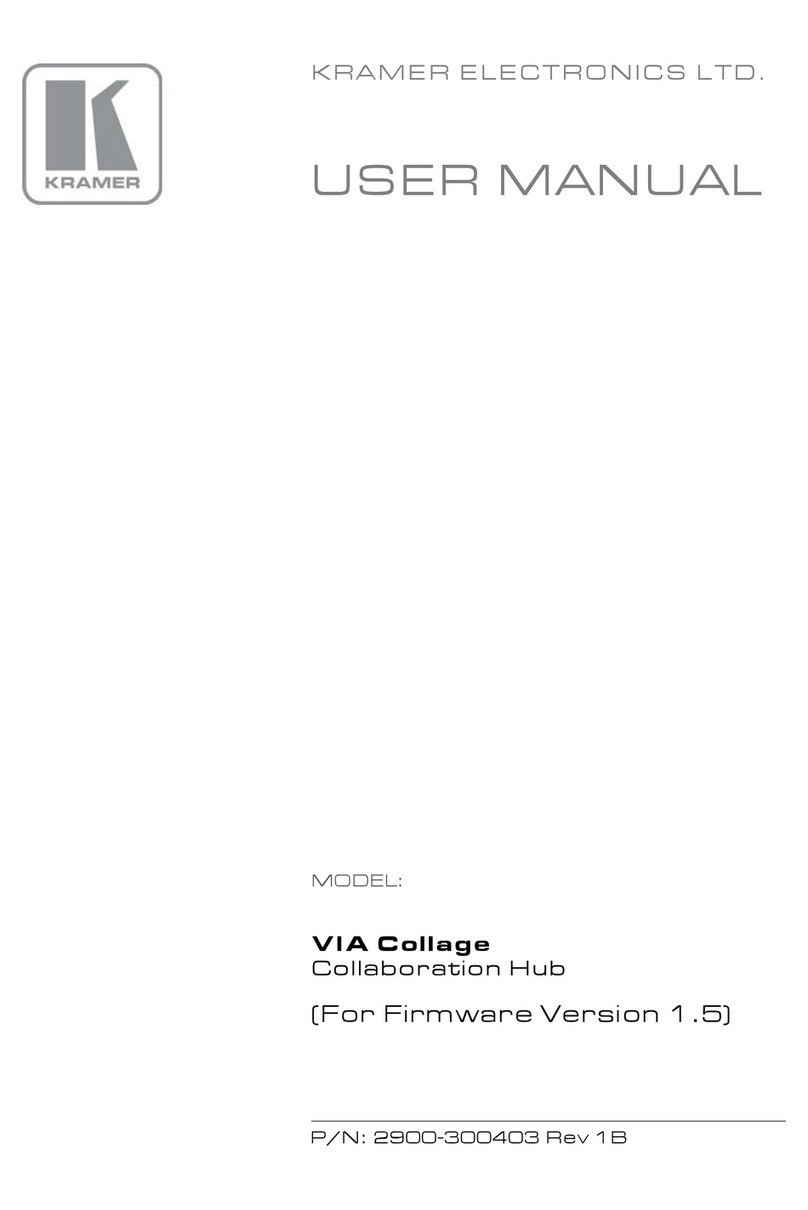 Kramer VIA Collage User manual Kramer VIA Collage User manual