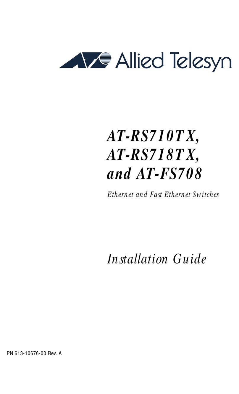 Allied Telesis AT-RS710TX User manual Allied Telesis AT-RS710TX User manual