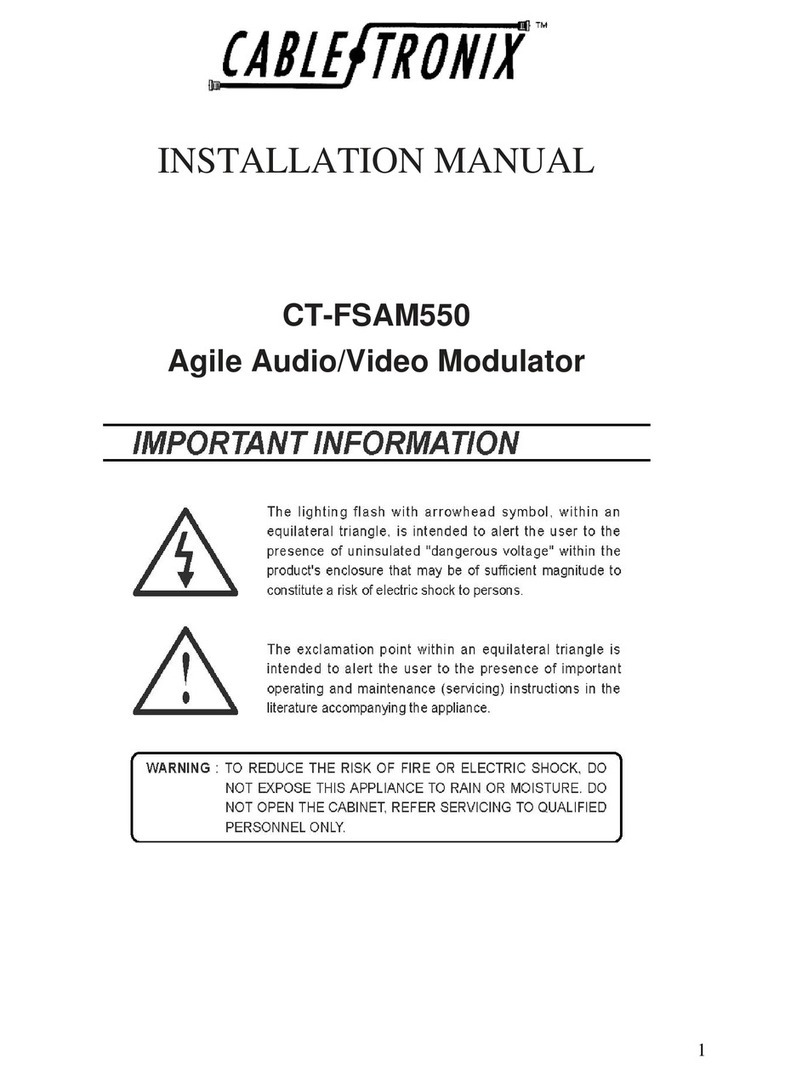 Cable-Tronix CT-FSAM550 installation manual