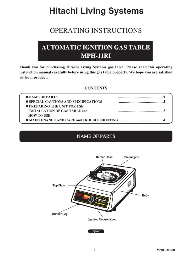 Hitachi Living Systems MPH-11RI operating instructions