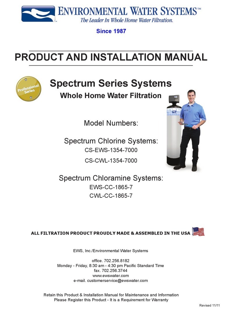 Environmental Water Systems Spectrum CS-EWS-1354-7000 installation guide Environmental Water Systems Spectrum CS-EWS-1354-7000 installation guide