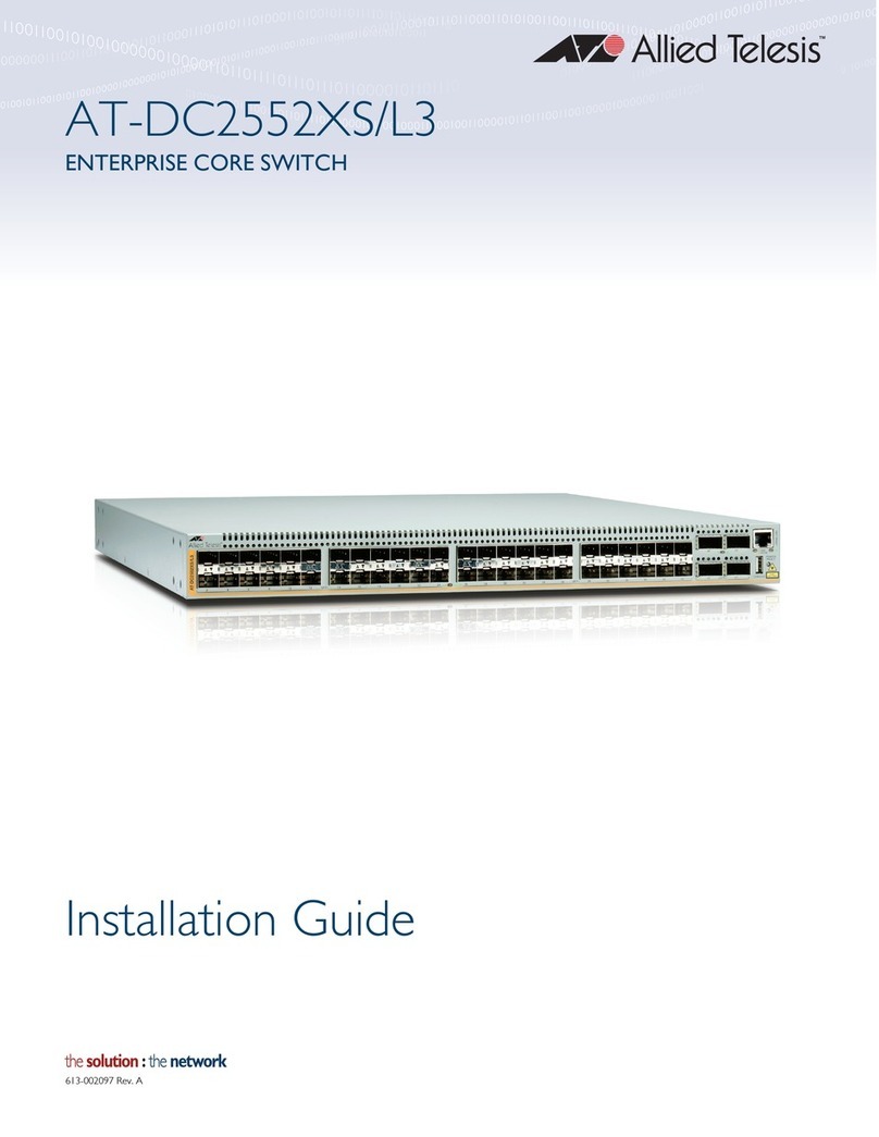 Allied Telesis AT-DC2552XS User manual