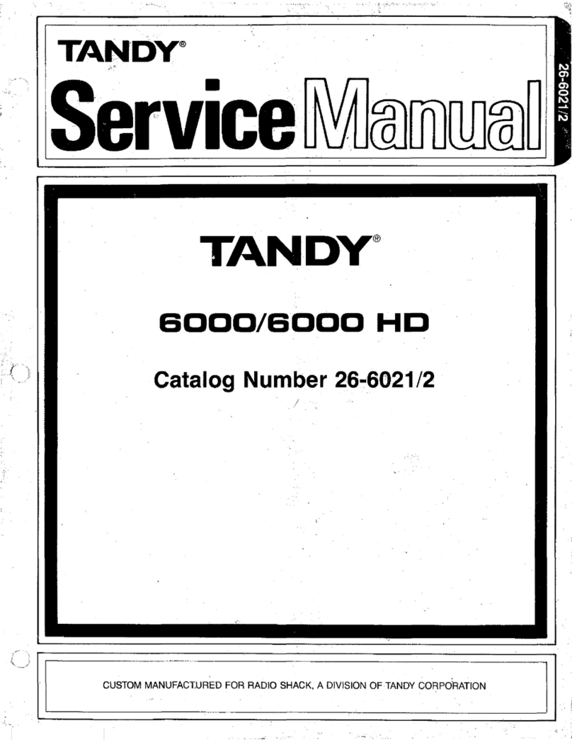 Tandy 6000 HD User manual Tandy 6000 HD User manual