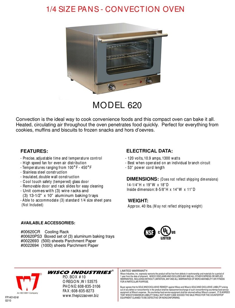 Wisco Industries 620 user manual Wisco Industries 620 user manual